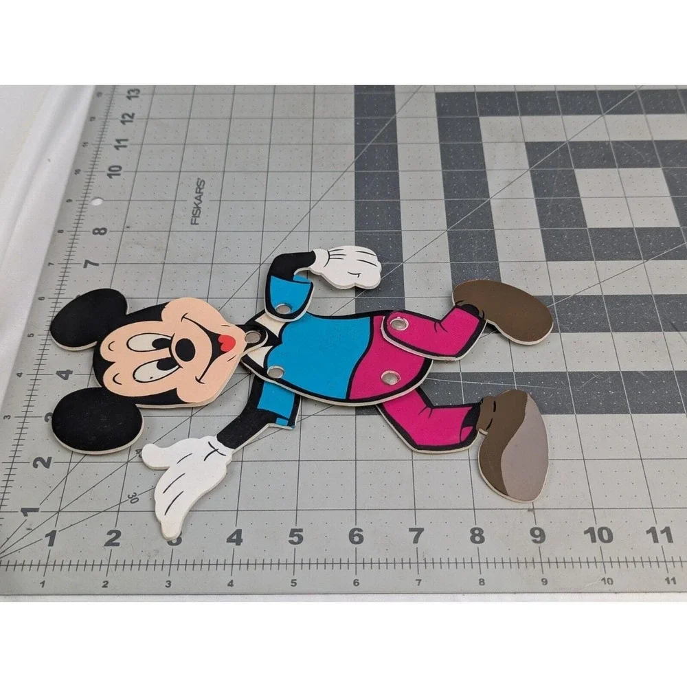 Mickey Mouse Articulated Flat‎ Figure Plastic Jointed 10 Inch Durham Industries